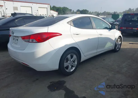2013 Hyundai Elantra Gls from USA, damaged, VIN 5NPDH4AE8DH306867